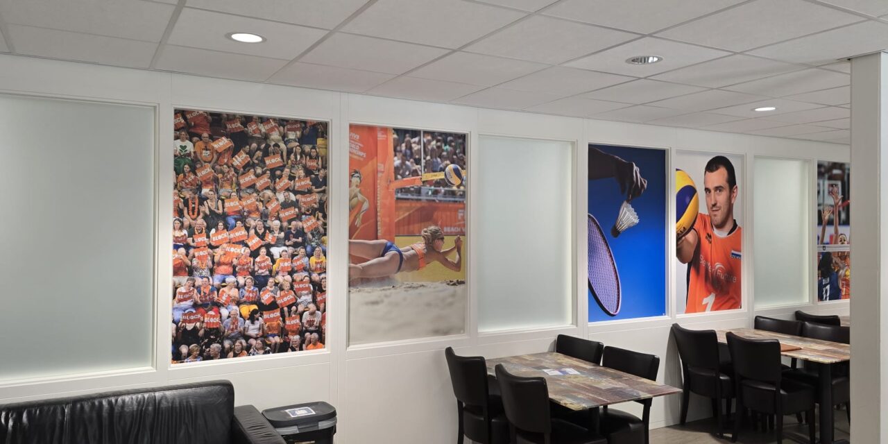 Sportkantine opgevrolijkt